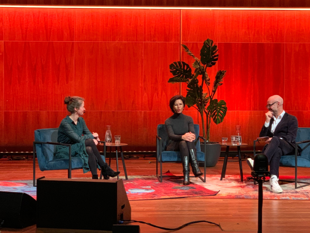 Uslu in gesprek tijdens Collectieve Creatieve Cultuurdebat